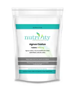 Agnus Castus 1000mg Vegan Tablets PMS Premenstrual Syndrome Cramps Hormonal Balance