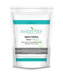 Agnus Castus 1000mg Vegan Tablets PMS Premenstrual Syndrome Cramps Hormonal Balance