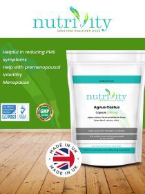 Agnus Castus 2200mg Vegan Capsule PMS Menstrual Cramps