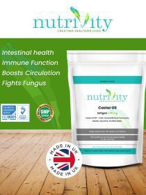 Castor Oil 500mg Soft Gels Constipation Laxative Skin Hair