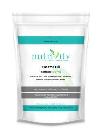 Castor Oil 500mg Soft Gels Constipation Laxative Skin Hair