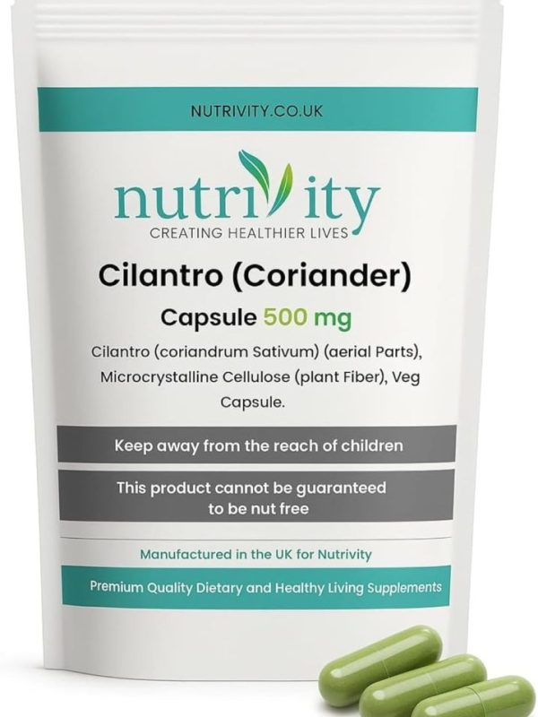 Cilantro/Coriander 500mg Veg Capsules