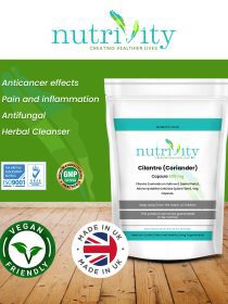 Cilantro/Coriander 500mg Veg Capsules Detox Digestion Oxidative