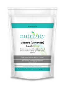 Cilantro/Coriander 500mg Veg Capsules Detox Digestion Oxidative