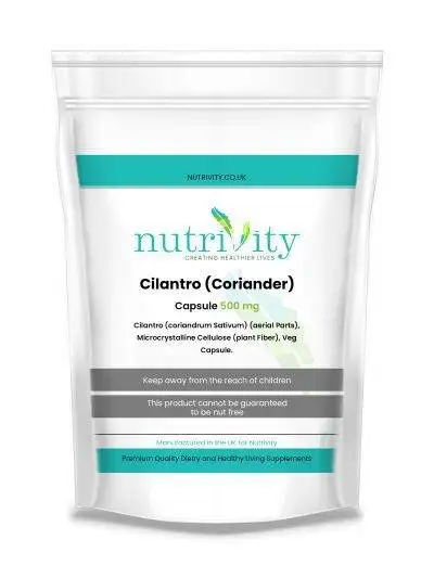 Cilantro/Coriander 500mg Veg Capsules Detox Digestion Oxidative