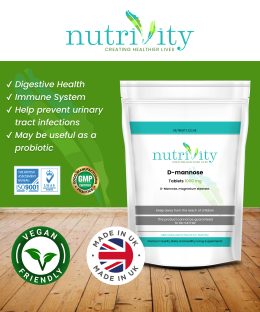 D-Mannose 1000mg Vegan Tablets - Image 6