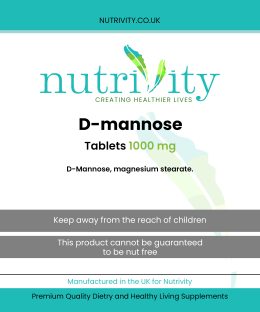 D-Mannose 1000mg Vegan Tablets - Image 4