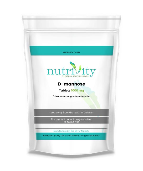 D-Mannose 1000mg Vegan Tablets UTI Urinary Tract Infection Cystitis
