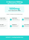 D-mannose 1000mg vegan tablets high strength