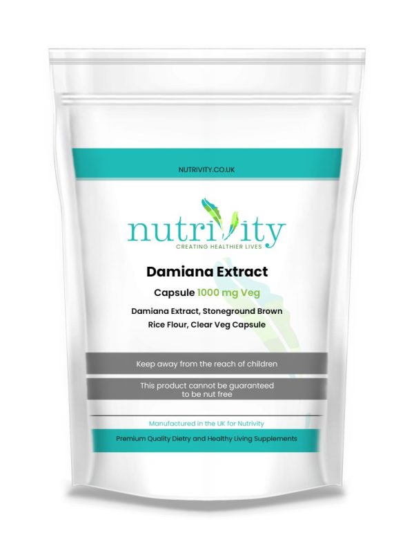 Damiana Extract 1000mg Veg Capsule