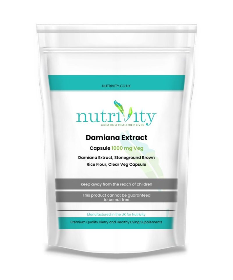 Damiana Extract 1000mg Veg Capsule