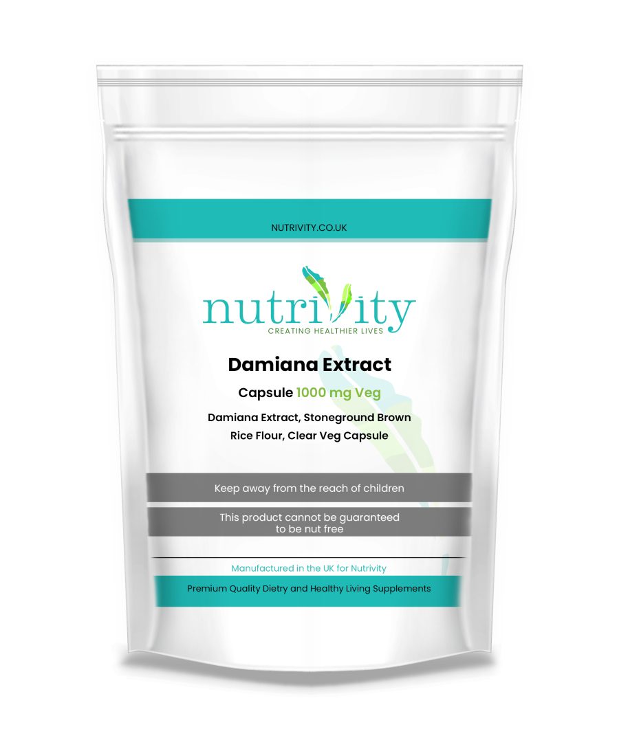 Damiana Extract 1000mg Veg Capsule