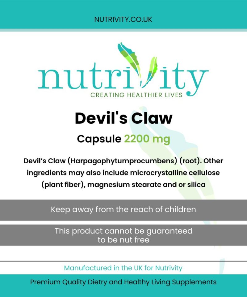 Devil’s Claw 2200mg  Vegan Capsule - High Strength | Joint Support - Image 5