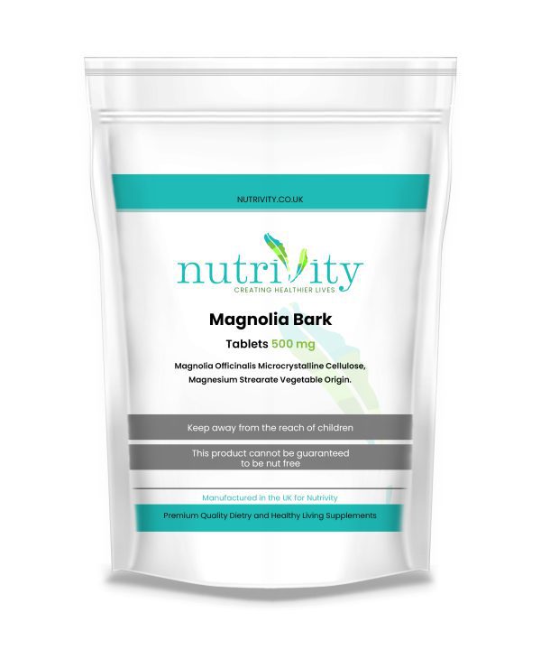 Magnolia Bark 500mg Vegan Tablets Chinese Medicine Anti-inflammatory Antioxidant