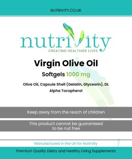 Virgin Olive Oil 1000mg Soft Gels - Image 4