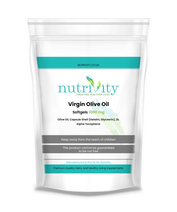 Virgin Olive Oil 1000mg Soft Gels Weight Loss Anti-Inflammatory Antioxidant Heart Health Cardiovascular