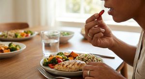 Taking cod liver oil and glucosamine together with food UK