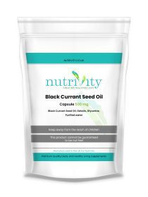 Blackcurrant Seed Oil 500mg Capsules Hair Skin Nails Immune System