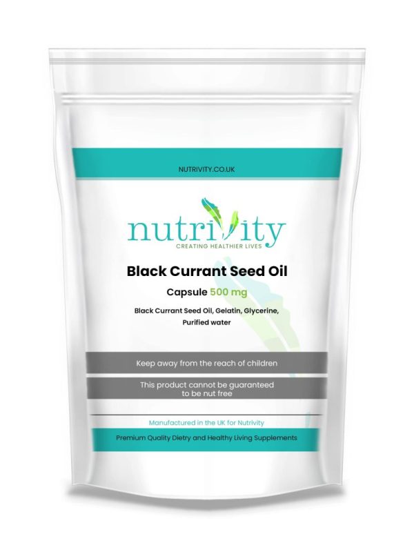 Blackcurrant Seed Oil 500mg Capsules