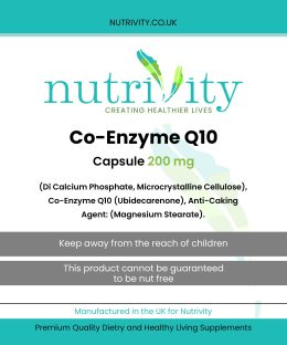 CoQ10 200mg Capsules Antioxidant Energy Boost