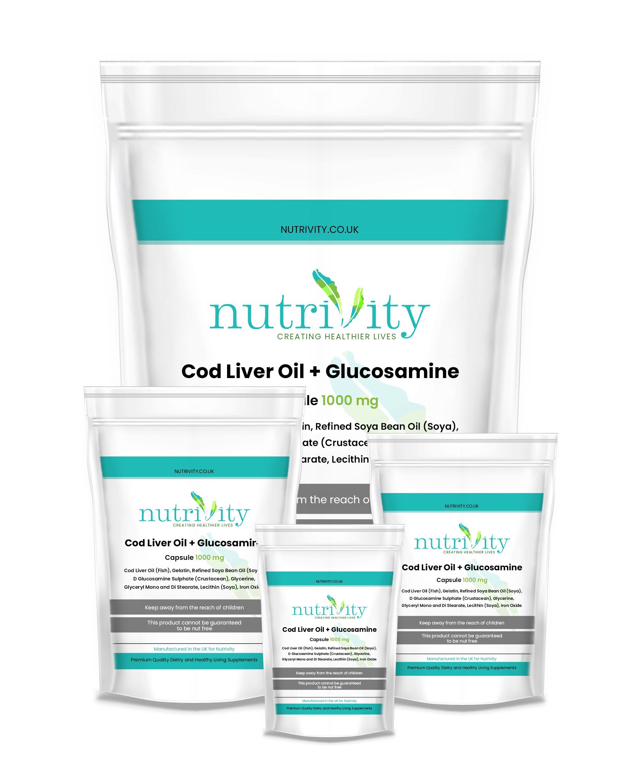 Cod Liver oil & Glucosamine 1000mg Soft Gels Creating Healthier Lives