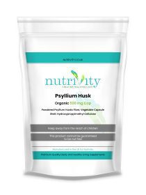 Psyllium Husk 500mg Capsules Digestion Stool Softener Gut Health Dietary Fiber