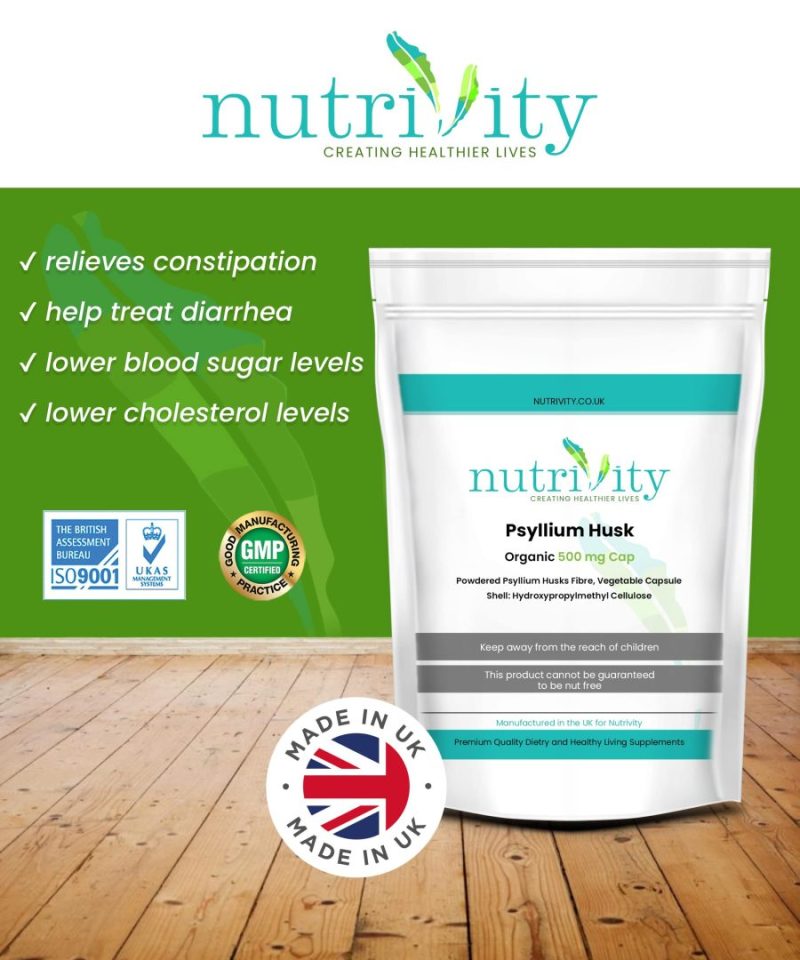 Psyllium Husk 500mg Capsules - Image 6