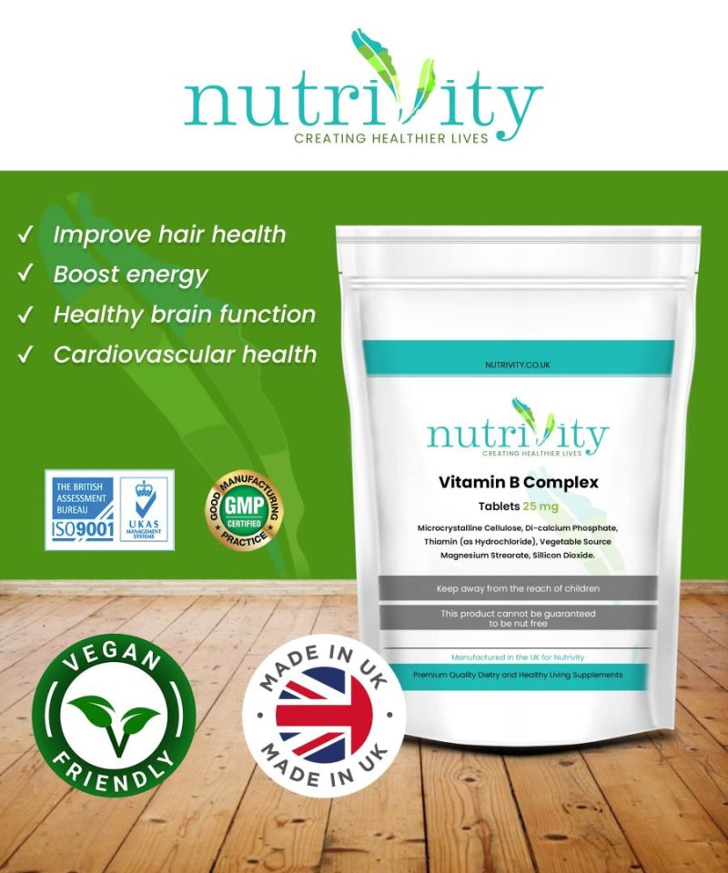 Vitamin B Complex  Vegan Tablets - Image 6