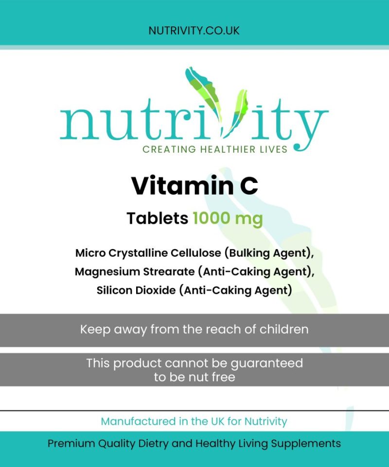 Vitamin C 1000mg Vegan Tablets - Image 4