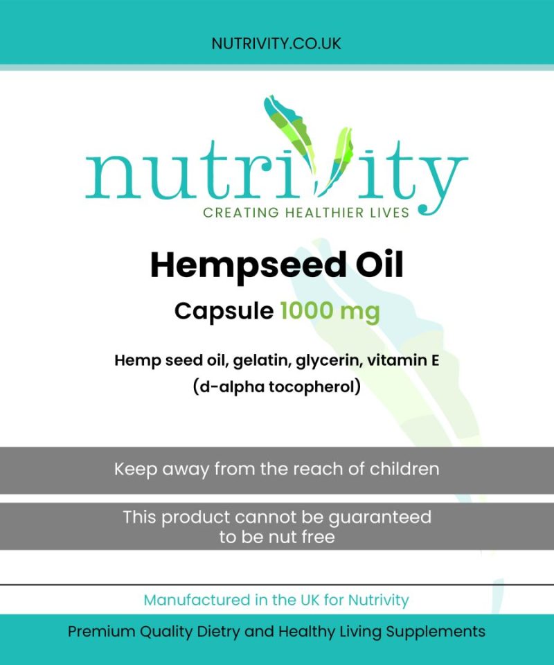 Hemp Seed Oil 1000mg Capsule - Image 4