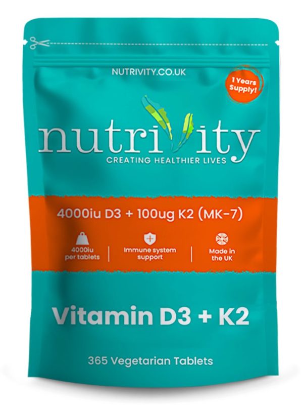 Vitamin D3 + K2 Vegan Tablets