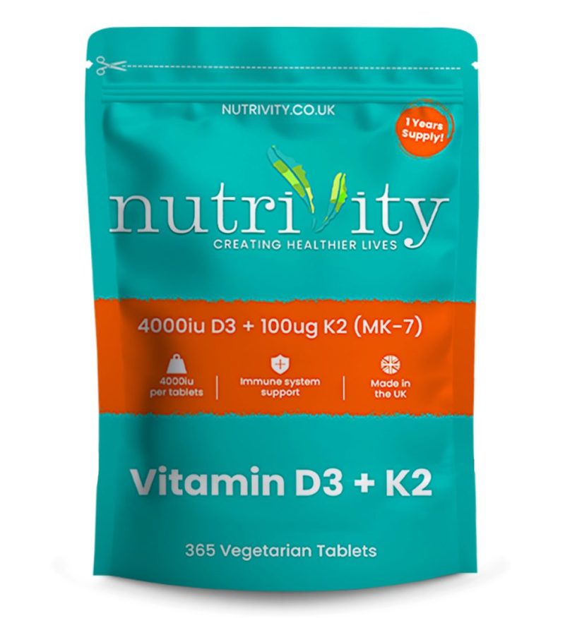 Vitamin D3 + K2 Vegan Tablets