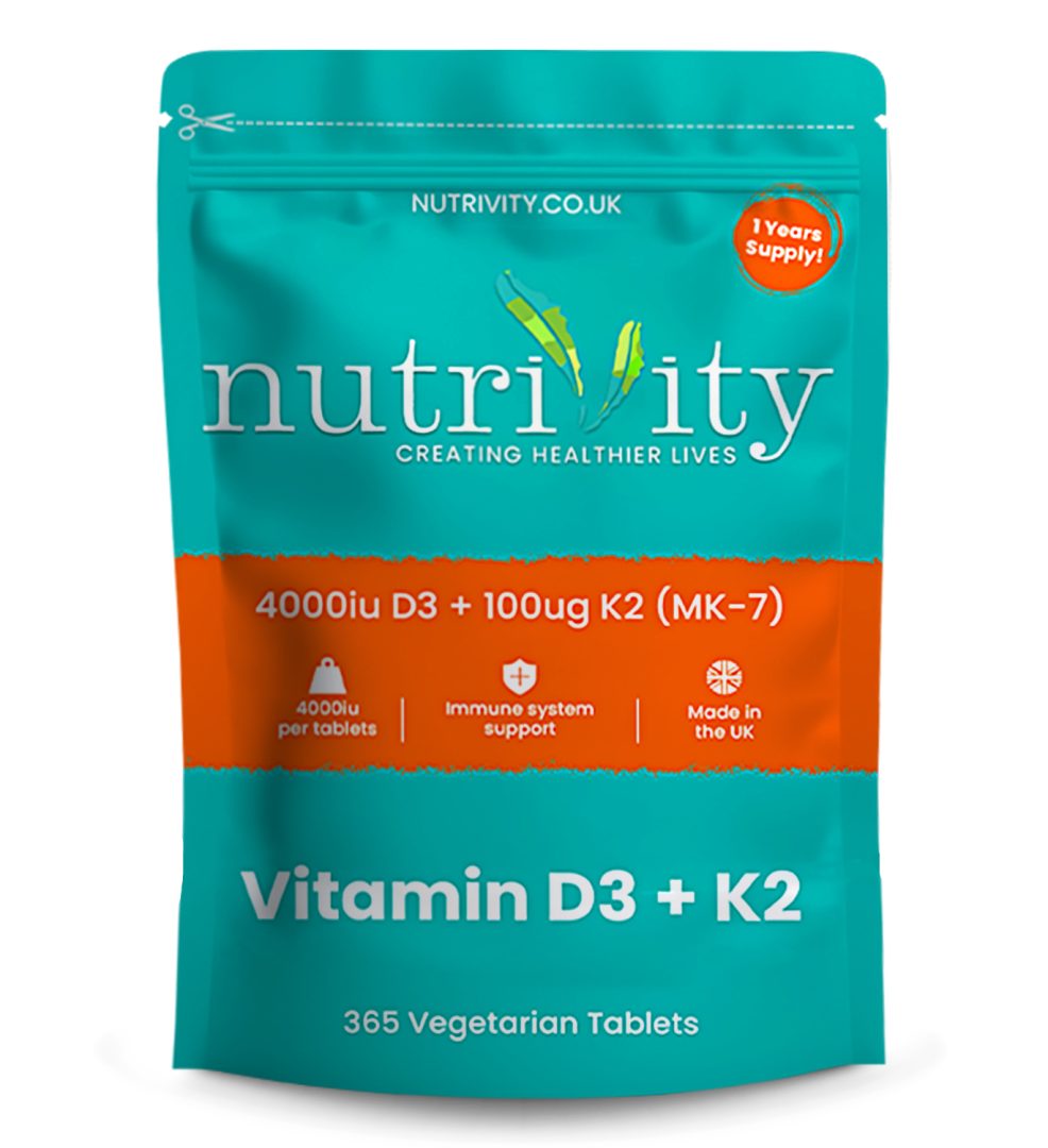 Vitamin D3 + K2 Vegan Tablets