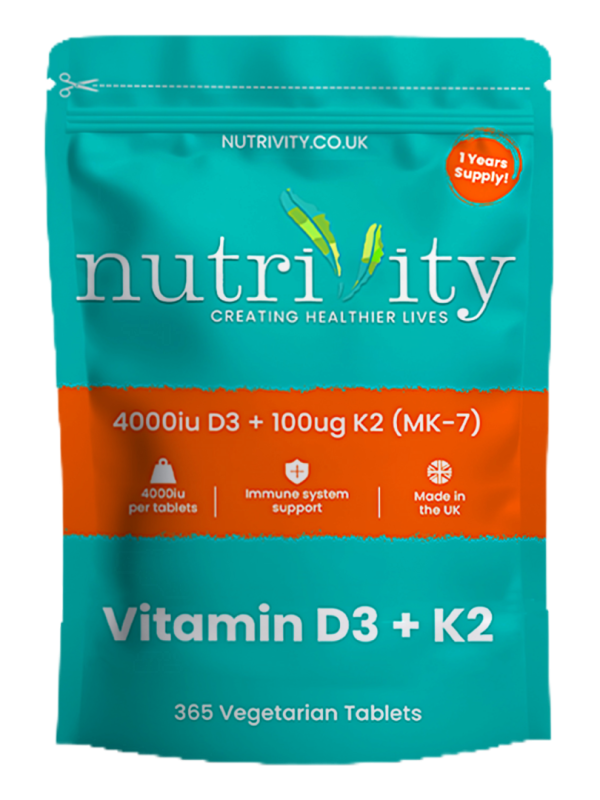 Vitamin D3 + K2 Vegan Tablets
