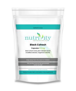Black Cohosh Root 6.5mg Capsules – Natural Menopause Relief by Nutrivity