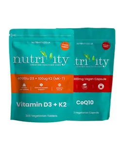 Nutrivity vegan supplements for women UK — D3 K2 and Agnus Castus