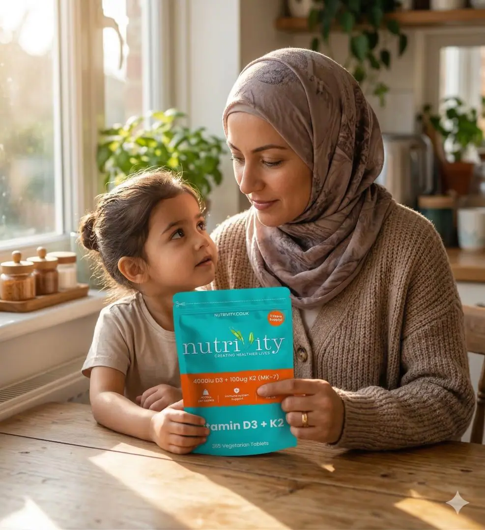 Halal supplements for children and families UK — parent reading supplement label