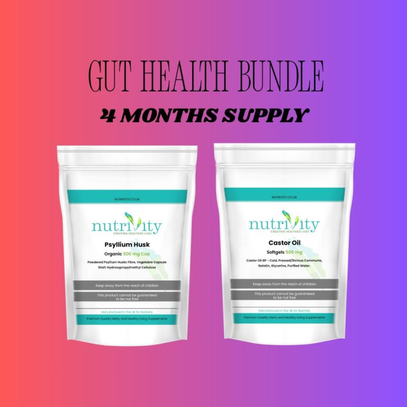 Gut Health Bundle Bundle Psyllium Husk Castor Oil
