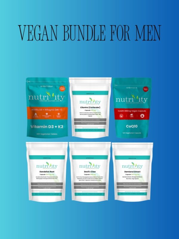 Best Vegan Bundle for Men 6 supplements